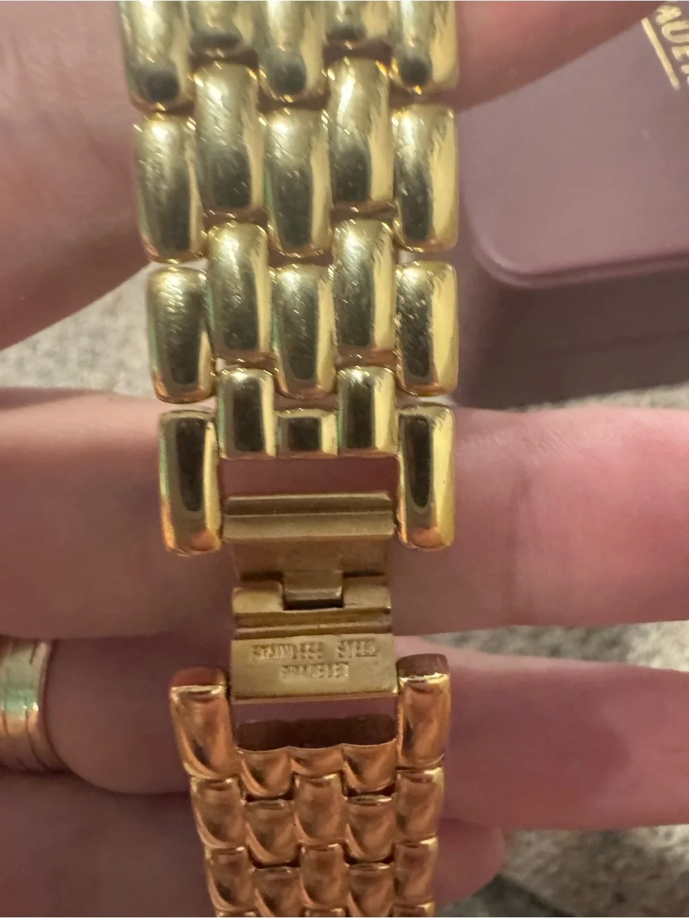 Women’s Gold-Tone Square Dial Bracelet Watch by Wittnauer